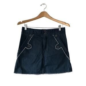 Marc Jacobs Navy Micro Stripe Mini Skirt Size 6